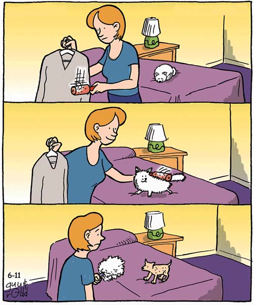 Причесать кошку
